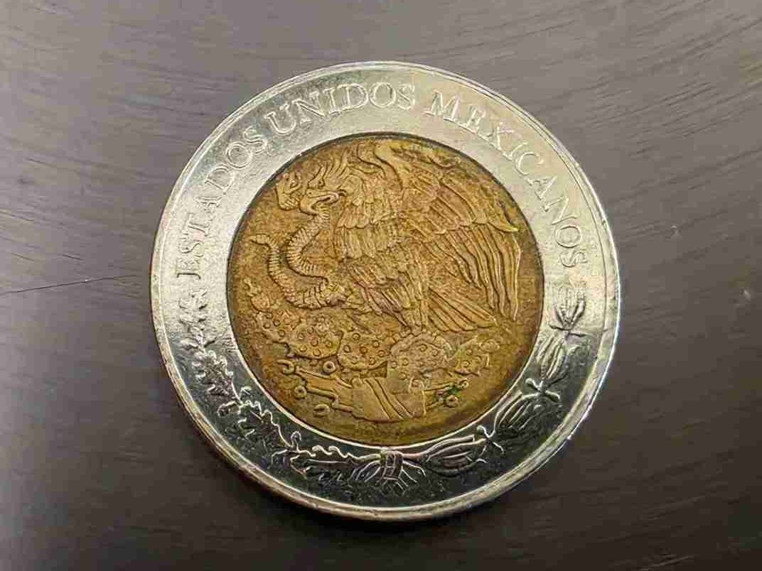 Mexikanische 1-Peso-Muenze Rueckseite